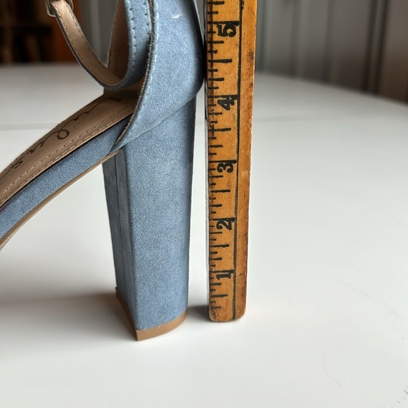 Lulus blue suede heel sandals - Picture 6 of 7